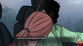 tlou porn parody with redhead blowjob in car 🚗