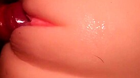 FUCK this HAIRLESS PUSSY with TOYS and BLOWJOB in close-up FETISH action!