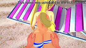 Marie Rose Bikini Fuck on Beach