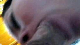 BBW blonde with piercing gets nasty fucking and squirts hard.