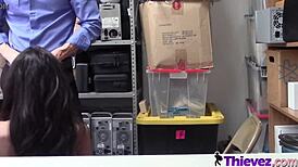 Blonde Chick Bends Over Desk for Deeper Fuck