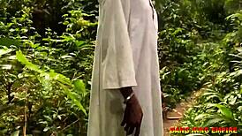 African Pornstar Bangs Step-Mom Hard on Farm!