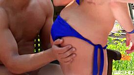 ugh, i can’t even… horny blonde victoria summers takin two huge cocks deep throat