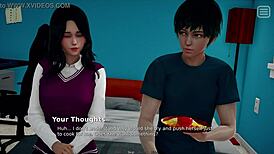 My bully turns into my lover grabbing tits and ass