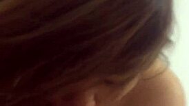 this tinder teen gives a sloppy blowjob with her big tits, part one