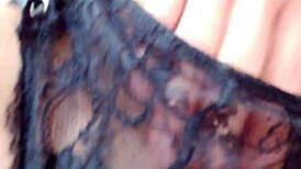 Golden tigre's wet play with strapon dildo and pussy spanking