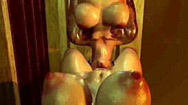 美丽3D女孩渴望节奏感十足的futa操