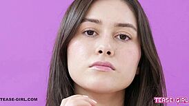 Heyy, this young brunette nails her casting and cums! 😍