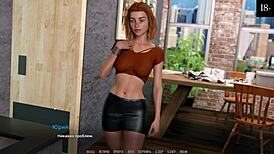 Rock star gameplay part 5 with brunette hentai babe deepthroating and masturbating