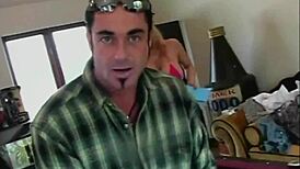 Chantez seduces with tongue for outdoor fuck