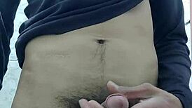 Hot Tall Guy Masturbates His Delicious Penis in Homemade Solo