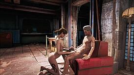 Fallout 4 Brunette Fucking In Power Armor