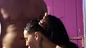 Devouring Hot Brazilian Milf After Fixing Her Shower in Wild Action