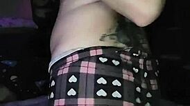 Alternative beauty enjoys solo stimulation with vibrator and achieves great pleasure