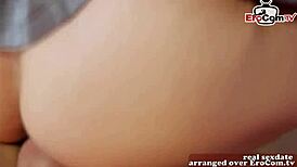 uhh, first time porno casting with cute british brunette teen, so shy!