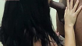 Hotwife cheats on husband with big black cock delivery guy at home