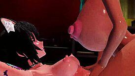 Lewd Masseuse Delivers Wild Anime Action with Futanari Big Cock Sounds. Full-On Hentai Vibes!