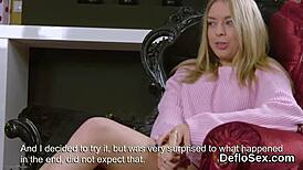 Shaved cute virgin masturbates to intense orgasm