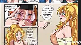 The beautiful otaku with big tits gets a big cock in her tasty pussy.