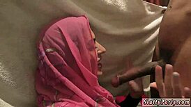 Can these hot Arab nymphs handle a wild foursome at the party?
