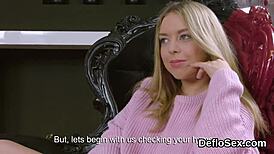 Shaved cute virgin masturbates to intense orgasm