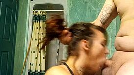 Intense Sucking on Massive Cock with Deep Throat Swallowing