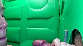 Redhead LOVES Porta Gloryhole CUM