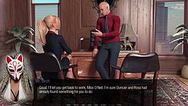 jessica oneil's hard news: office milf in 3d game