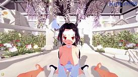 Marlene and Melodia get intense in Disgaea POV hentai, big tits bouncing.