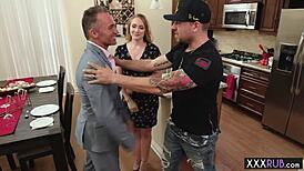 Hot milf massages a perverted lawyer with her stunning big ass