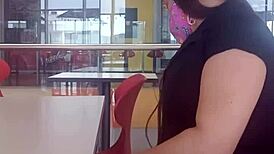 oops, wrong hole in the ass for the milf at the mall, homemade anal sex ending with her ass full of cum