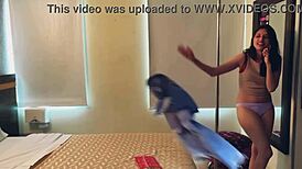 ella gets a hot call, hotel staff films it, part 1