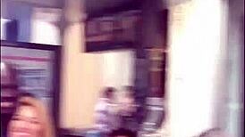 intensely flashing my massive black cock in paris on the second day