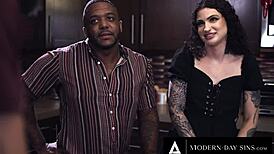 Modern-Day Sins - Interracial swingers lure married friend into bisexual threesome cheating.
