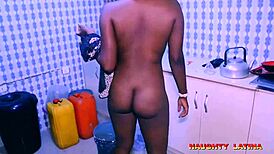 African Mature Woman Interacts With Neighbor In Intriguing Encounter.