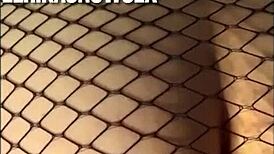 blonde in stockings bent over for big cock