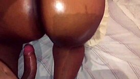 ebony pornstar gives footjob and anal eye