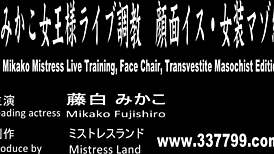 Japanese Dominatrix Mikako Boldly Tramples Face And Applies Wax To Masochist Man