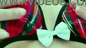 naughty student masturbates and sucks dildo in bathroom