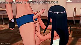 Hey Nagatoro, naked in just a towel, ready to play?