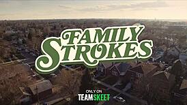 Yo, check this wild stepfamily game night orgy with petite Alina West getting bent over!