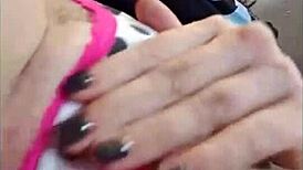 Cute nerd sexts while masturbating in panties, fingering to orgasm.