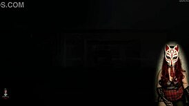 Check out this gamer girl in a see-through bra playing that porn game