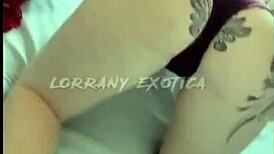 Albina's naughty display with shorts stuffed in her ass, what is she up to?