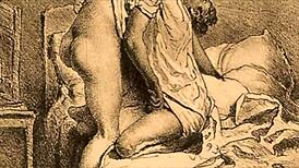 I admire this vintage erotic illustration in retro style