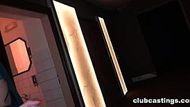 Jenny Wild STRIPS Hard for Casting Job