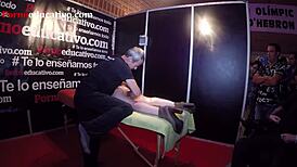 erotic massage by sex coach ana marco leads to orgasm