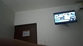 in miami, this cute busty brunette amateur has passionate sex