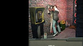 In the OFFICE, they FUCK against the WALL passionately.