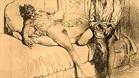 I admire this vintage erotic illustration in retro style